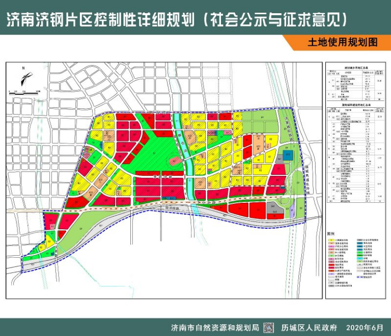 济南济钢片区规划出炉！将建多所学校、四纵三横干路系统