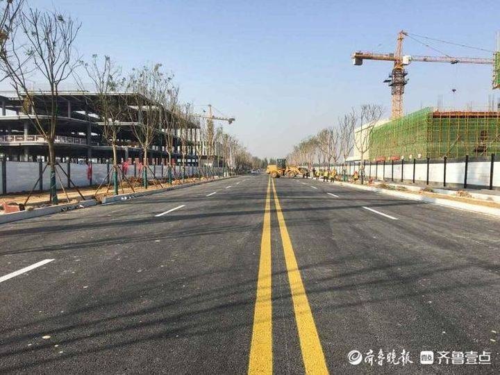 会展中路具备通车条件，济南国博城再添交通干道