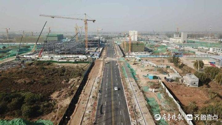 会展中路具备通车条件，济南国博城再添交通干道