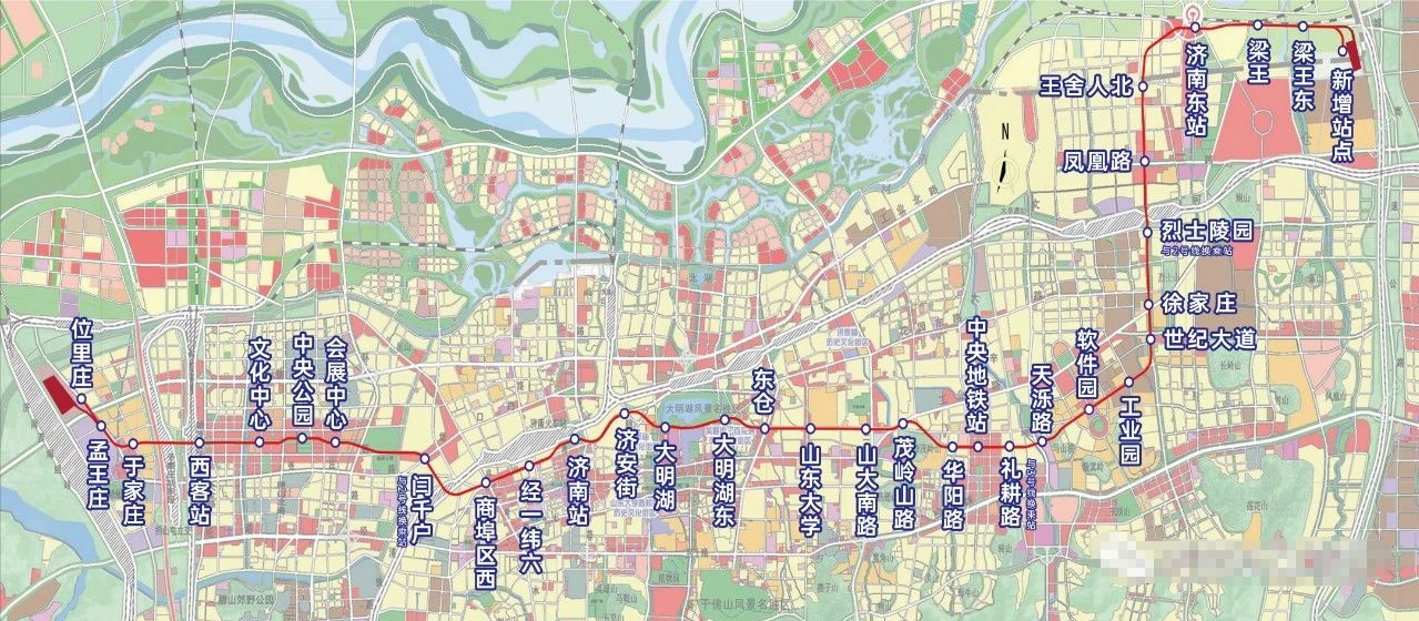 济南地铁6号线：东西向贯穿主城区 途经高新区等6区